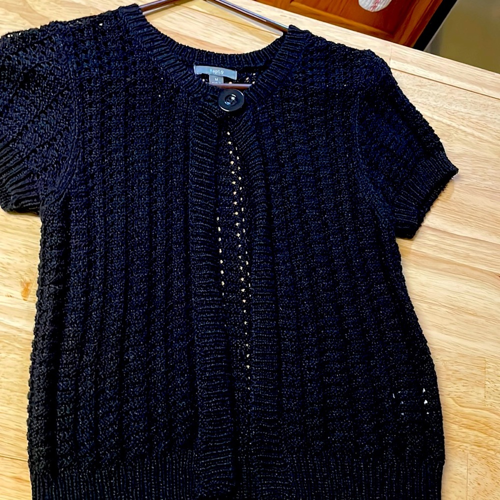 Apt 9 Super Cute Black Covering Top-Medium